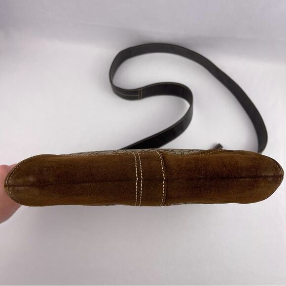 Coach Signature C Jacquard & Suede Bag - Picture 5 of 16